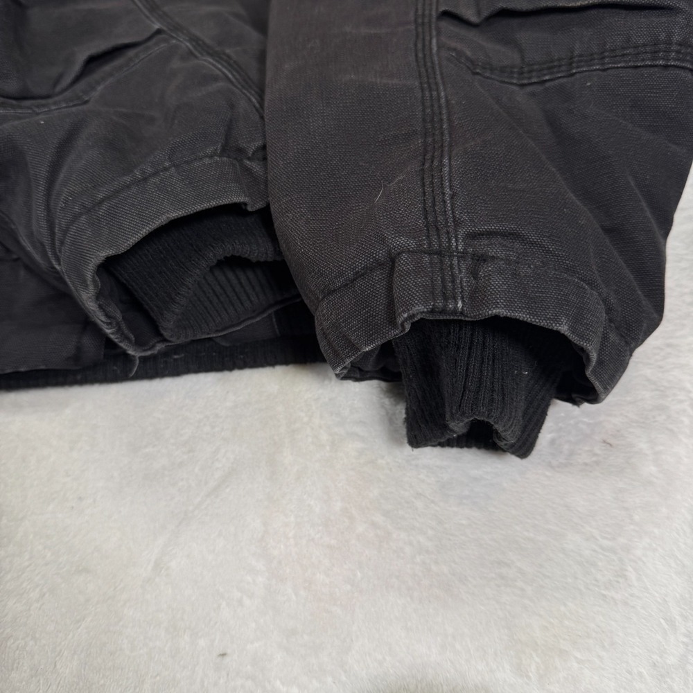 Polar King Jacket Men XL Black Duck Canvas Fleece Lined Insulated Hooded Outdoor - Picture 5 of 10
